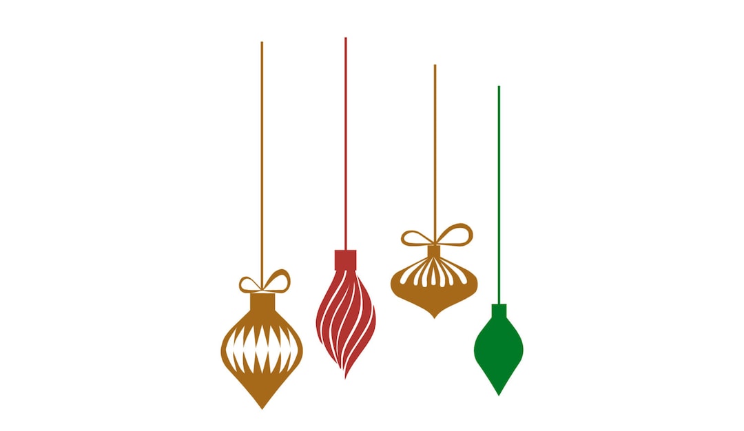 Christmas Wall Decal,christmas Ornament Wall Decal, Ornament Decal