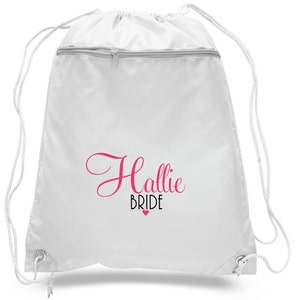 Bridesmaid Tote Bag,Bridesmaid Gift,Bride Tote Bag, Bridal Party Bag, Beach Bag,Backpack,Bachelorette Party Gift image 2