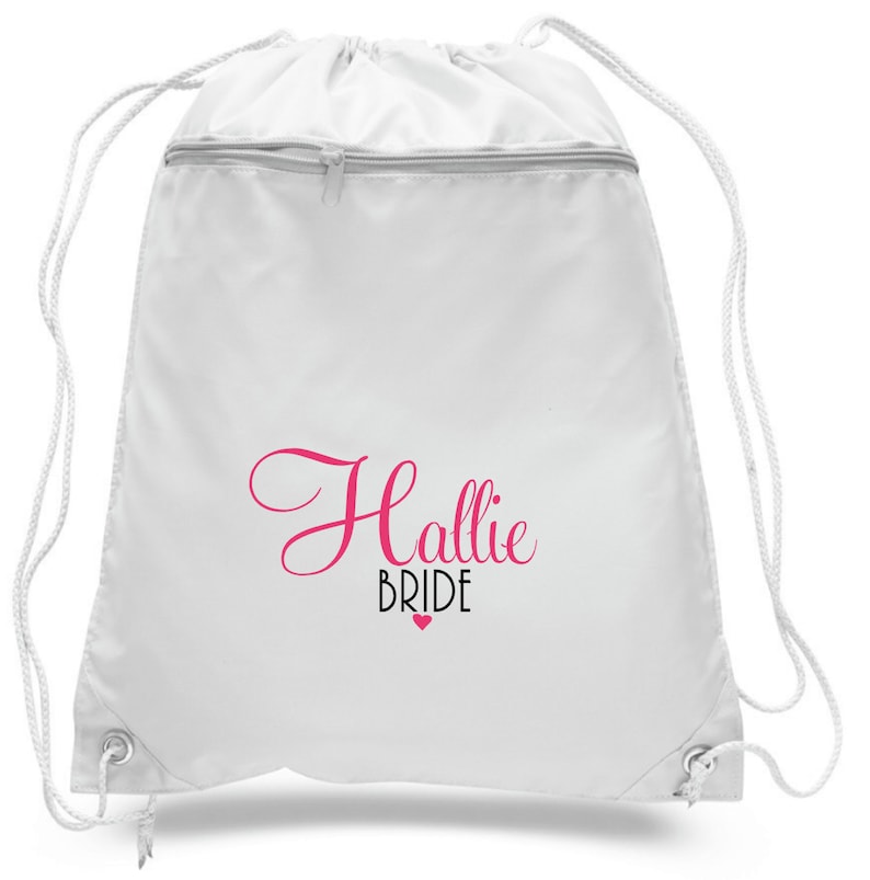 Bridesmaid Tote Bag,Bridesmaid Gift,Bride Tote Bag, Bridal Party Bag, Beach Bag,Backpack,Bachelorette Party Gift image 2