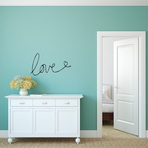 Love Wall Decal, Couples Wall Decal, Romantic Decal, Love Vinyl Decal,Couples Gift