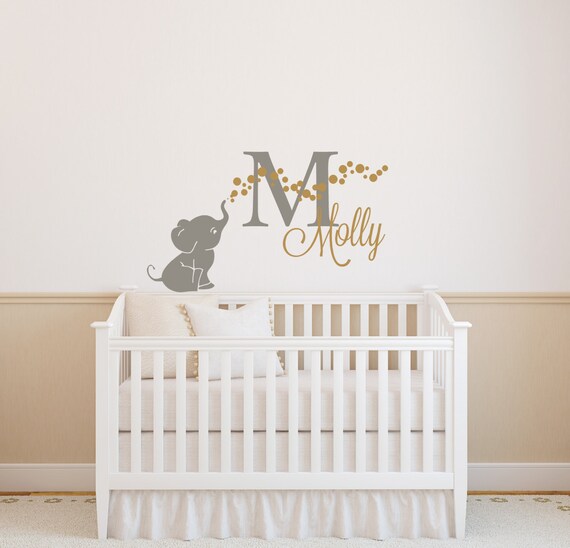 Elephant Wall Decal Elephant Et Sticker Mural Bulles Etsy