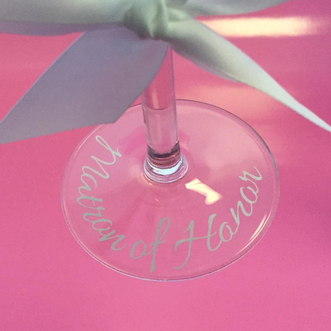 Personalized Champagne Glasses Bridesmaid Bride Maid/matron Etsy
