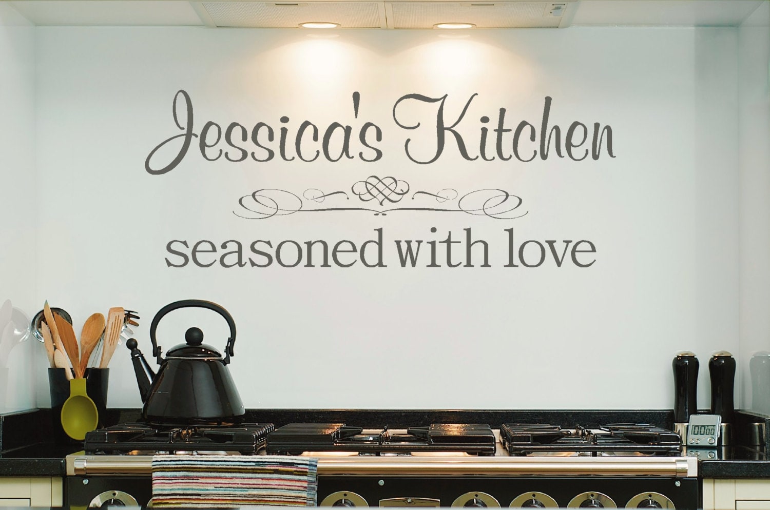 Personalized Kitchen Decal Kitchen Vinyl Decal Personalized Etsy
