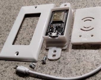 ESP-WROOM-32 ESP32 Wi-Fi ESP32 mount assembly fit 2X4 outlet box. USB included.