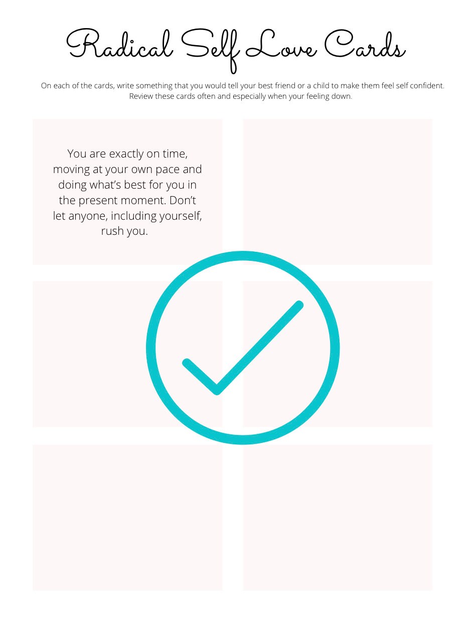 Self Love Worksheet Package | Etsy