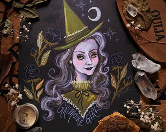 Grimoire Girl: The Head Witch - 8.5x11 Art Print