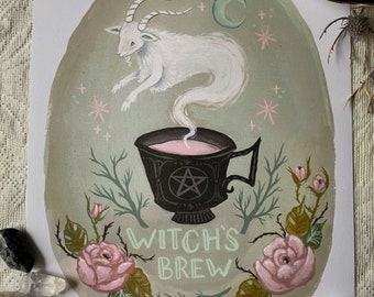 Witch’s Brew Ghostea - 8x10 Art Print