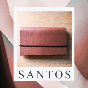Carteira minimalista SANTOS castanha/preta