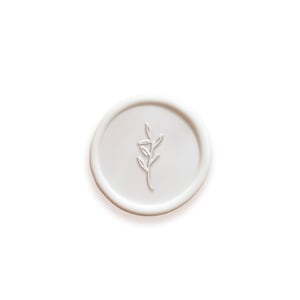 Minimal Olive Sprig Wax Seal, Olive Wax Seal, Elegant Wax Seal, Self-Adhesive Wax Seal, Delicate Olive Sprig, Wedding Invitation Wax Seal