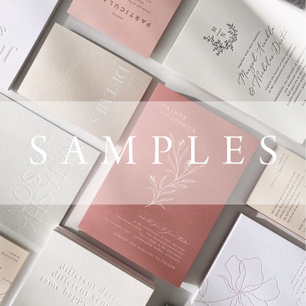 Sample Wedding Suites, Acrylic, Letterpress, Foil, Digital - Recent Client Work