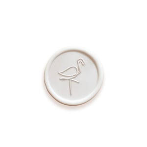Flamingo Minimal Wax Seal, Self-Adhesive Wax Seal, Flamingo Wax Seal, Palm Springs Wax Seal, Tropical Wax Seal Wedding Invitation Wax Seal