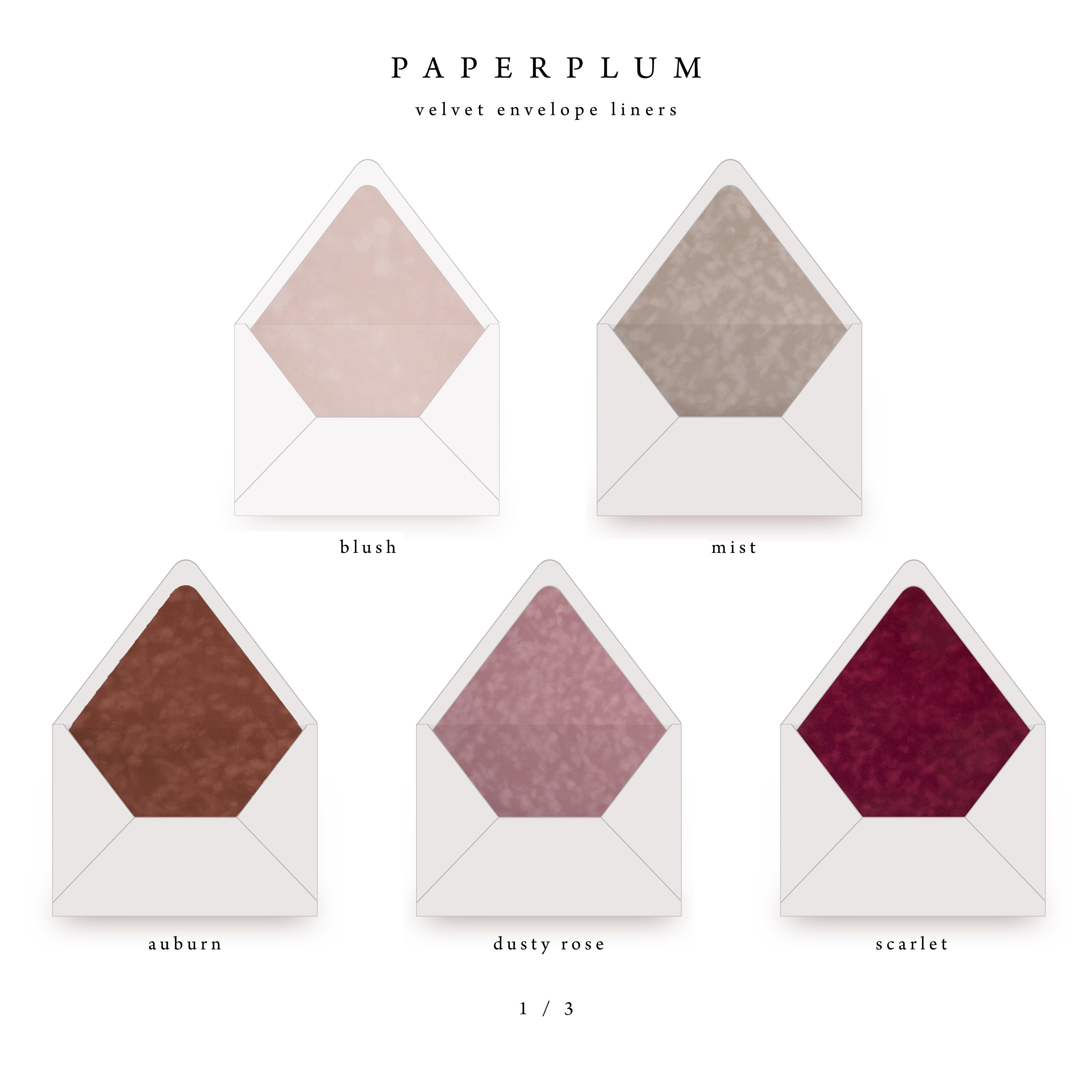 Velvet Envelope Liner Velvet Paper Envelope Liner Luxury Etsy