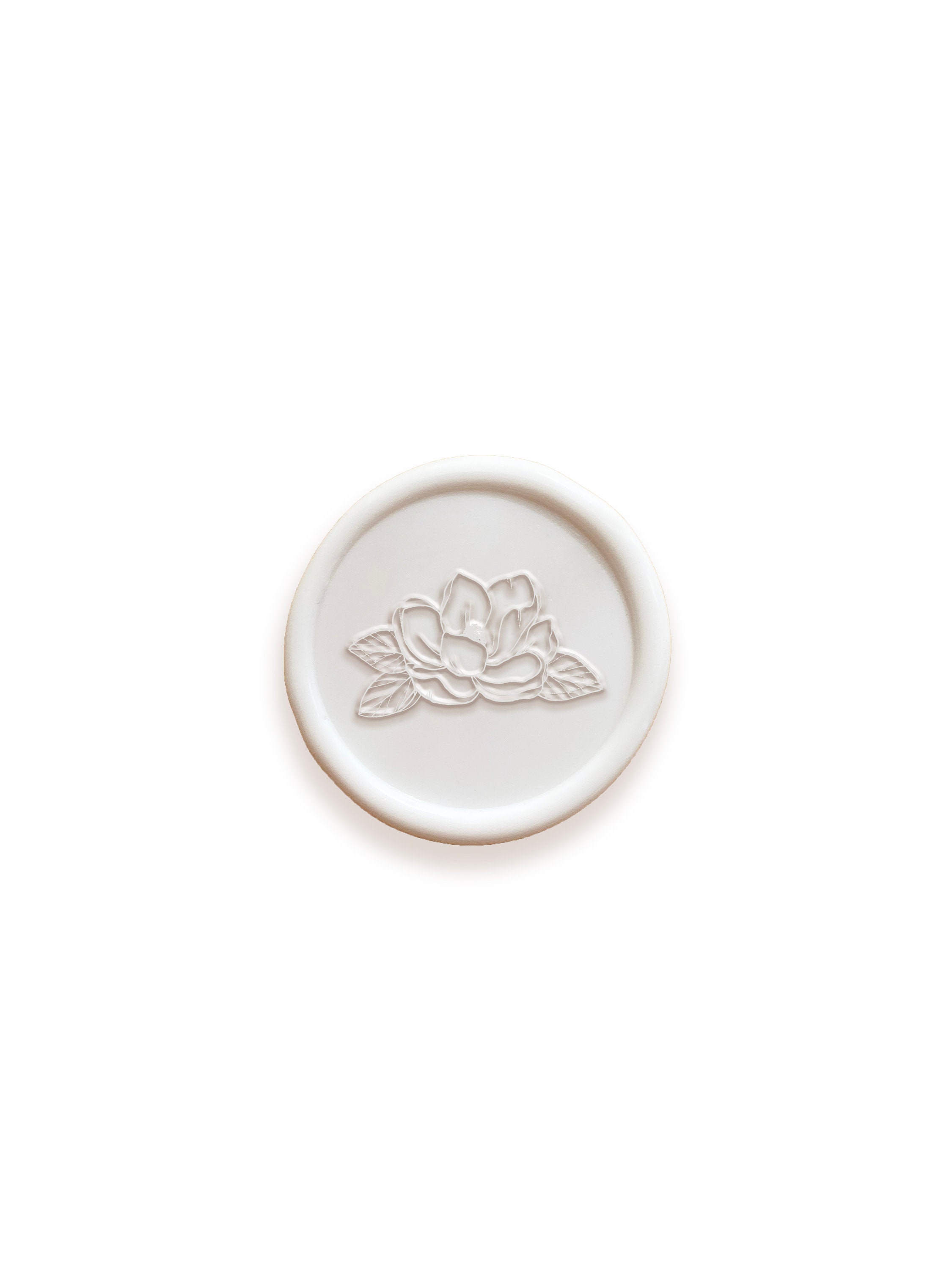 Magnolia Wax Seal, Self-Adhesive Wax Seal, Magnolia Flower Wax Seal, Wedding Invitation Wax Seal