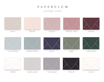 Blank Wedding Invitation Envelope, A7 Envelope, Wedding Invitation Envelope, Blank Envelopes
