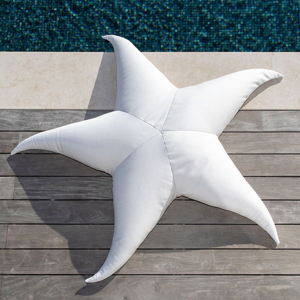 Sea star Bean bag chair, floor cushion, pool float cushion, Lounge chair, outdoor cushions