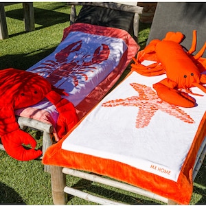 Lobster Outdoor Cushion – Decorative Patio Pillow & Garden Seat for Coastal Style Spaces