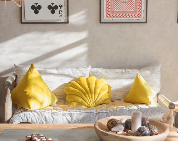 shell pillow velvet