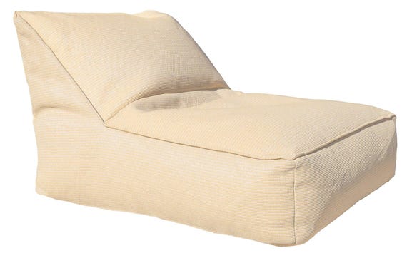 Floating Lounge Pug – Raffia Effect XL Outdoor Pouf Bean Bag for 