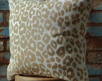 Schumacher leopard | Etsy Iconic Leopard Linen Pillow Cover w