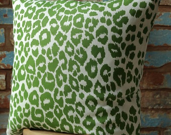 Schumacher leopard | Etsy Iconic Leopard Linen Pillow Cover w