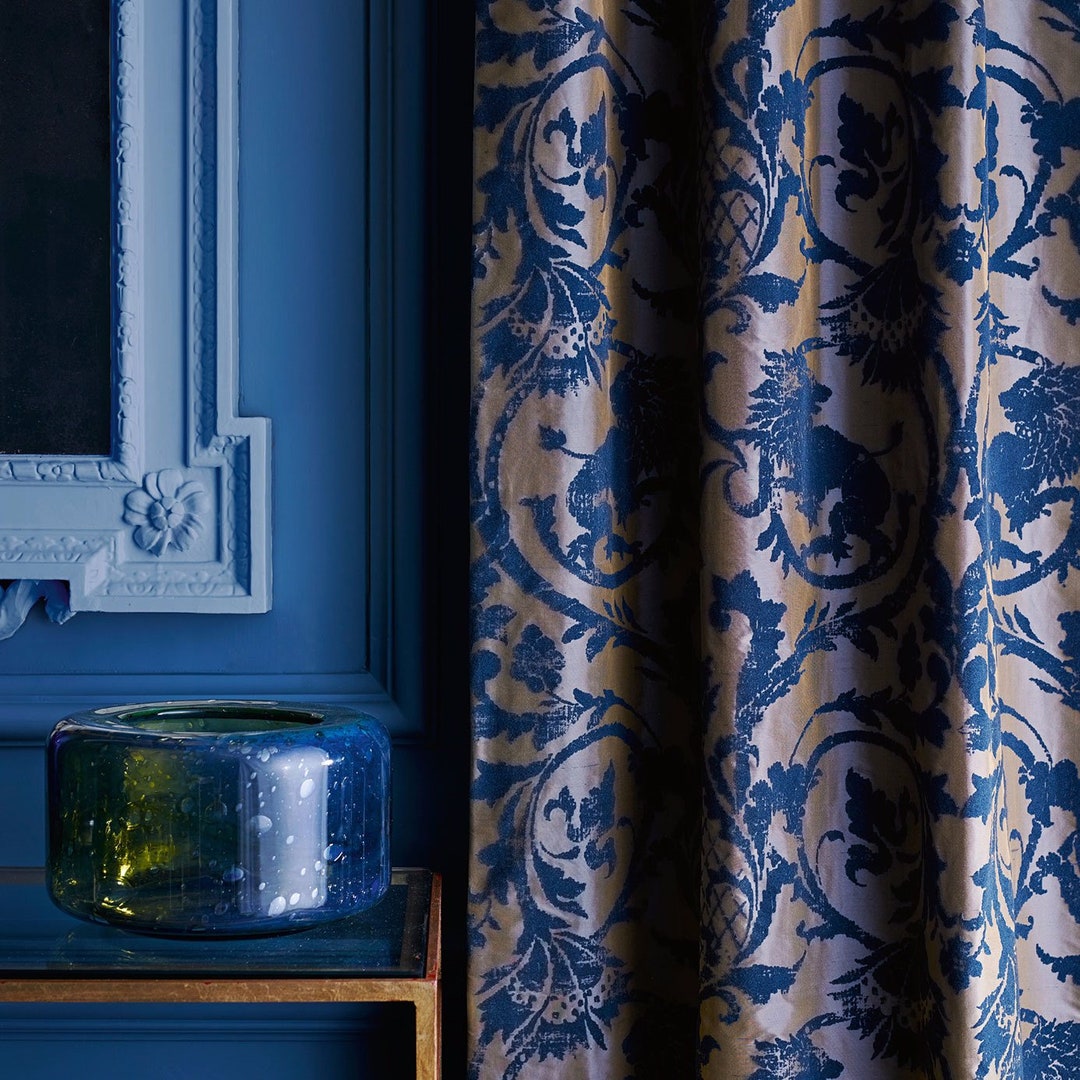 Zoffany Landseer Single Door Curtain With Velvet Lining Etsy