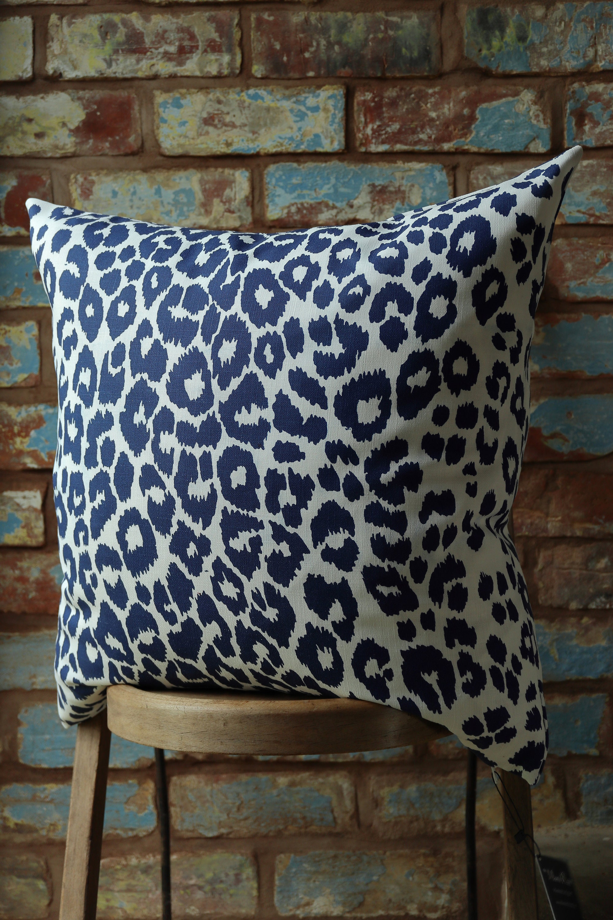 Iconic Leopard Sky Pillow Cover / Schumacher Sky Leopard Cushion Cover /  Indoor or Outdoor Pillow Cover