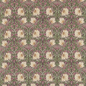 Morris & Co Pimpernel Door Curtain Aubergine