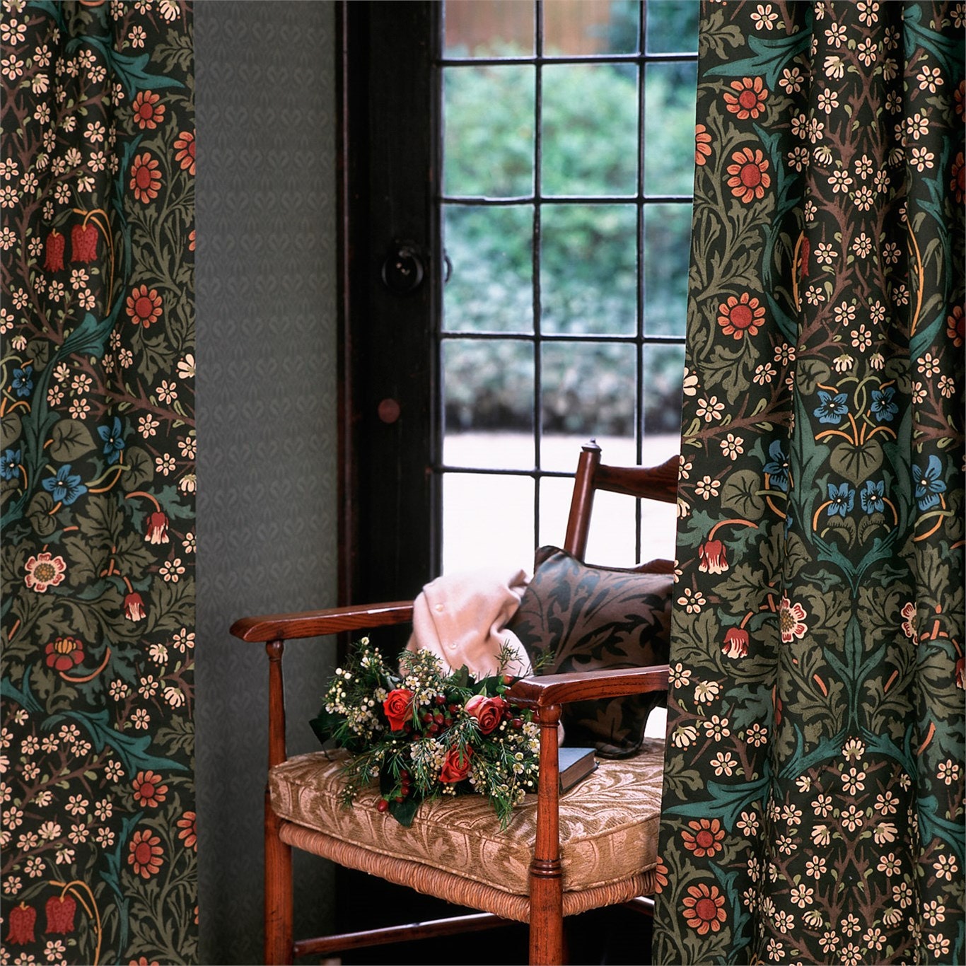 William Morris Curtains Blackthorn 90 drop 52 wide Etsy