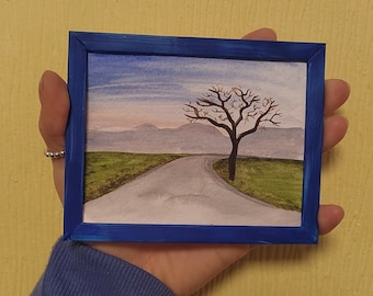 1/12 pittura in miniatura con cornice accessori per la casa delle