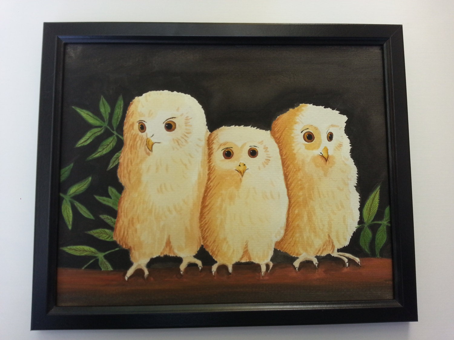 フクロウの絵 水彩画 フクロウ 絵画 makochin 通販 14258895｜Creema(クリーマ)