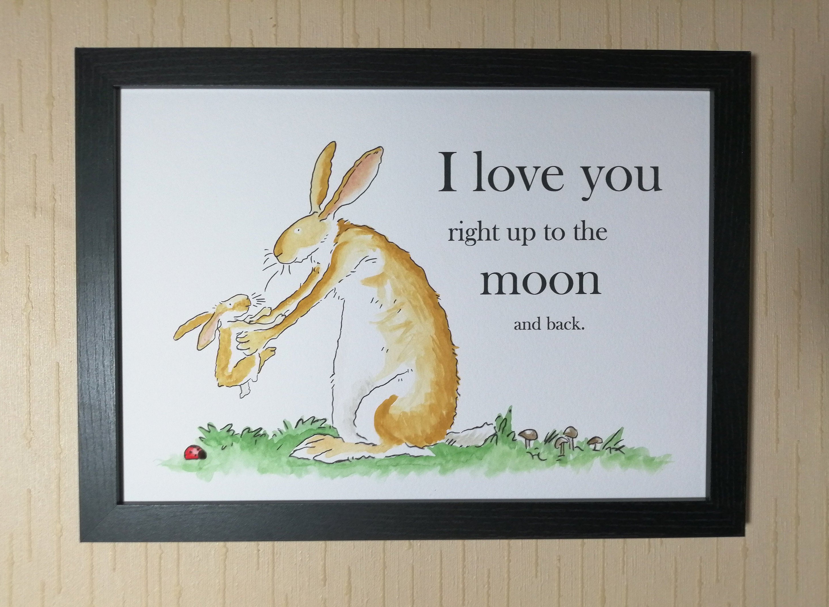 Hand Painted Guess How Much I Love You Rabbits Sam Mcbratney Anita