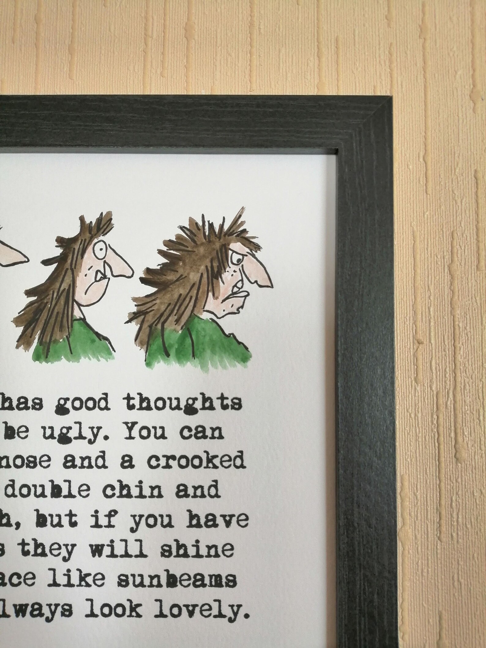 The Twits Quote and Watercolour Painting Roald Dahl Quentin - Etsy