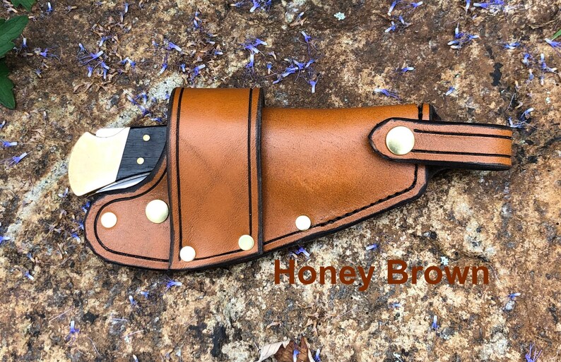 Buck 110 Quick Draw Knife Sheath Honey Brown Free Shipping Etsy Australia