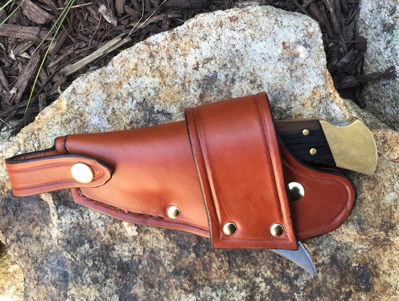 Buck 110 Quick Draw Knife Sheath Chestnut Color Free Etsy