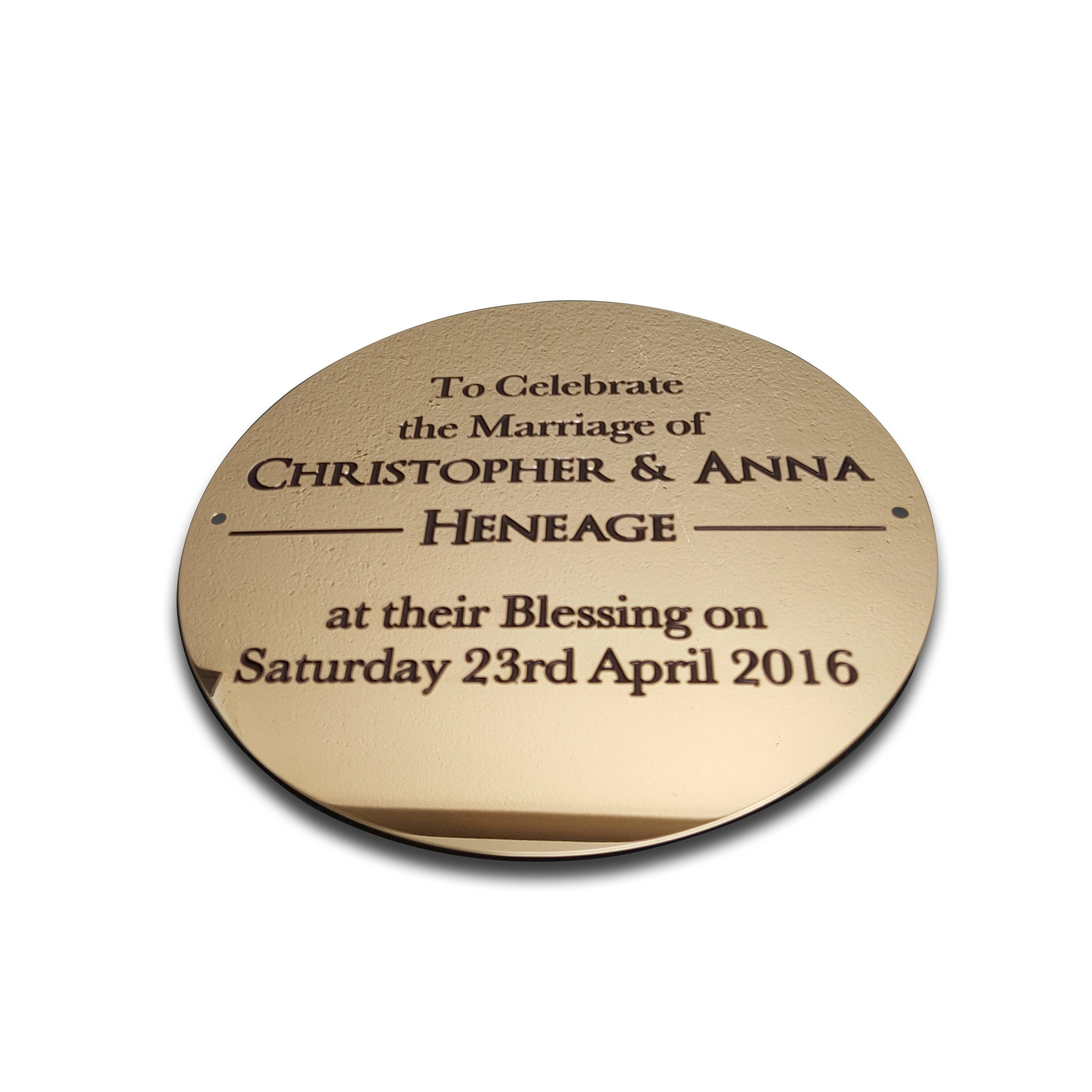 6/"x3/" curved end brass engraved plaque//name plate Deep Engraving in Solid Brass