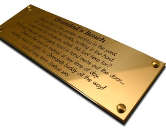 6/"x3/" curved end brass engraved plaque//name plate Deep Engraving in Solid Brass