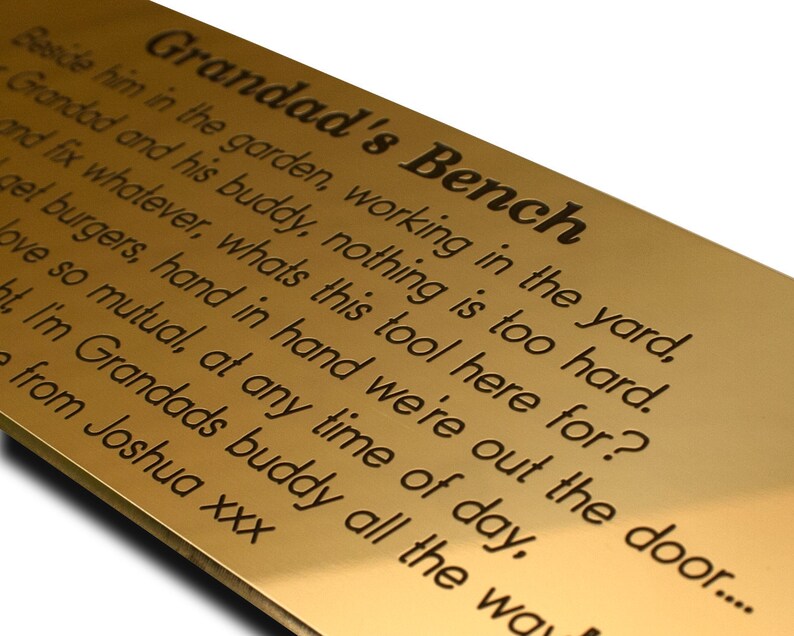 6 X 2 Solid Brass Engraved Nameplate Etsy