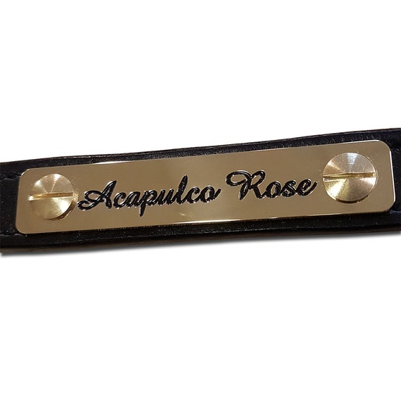 Brass clearance headcollar nameplate