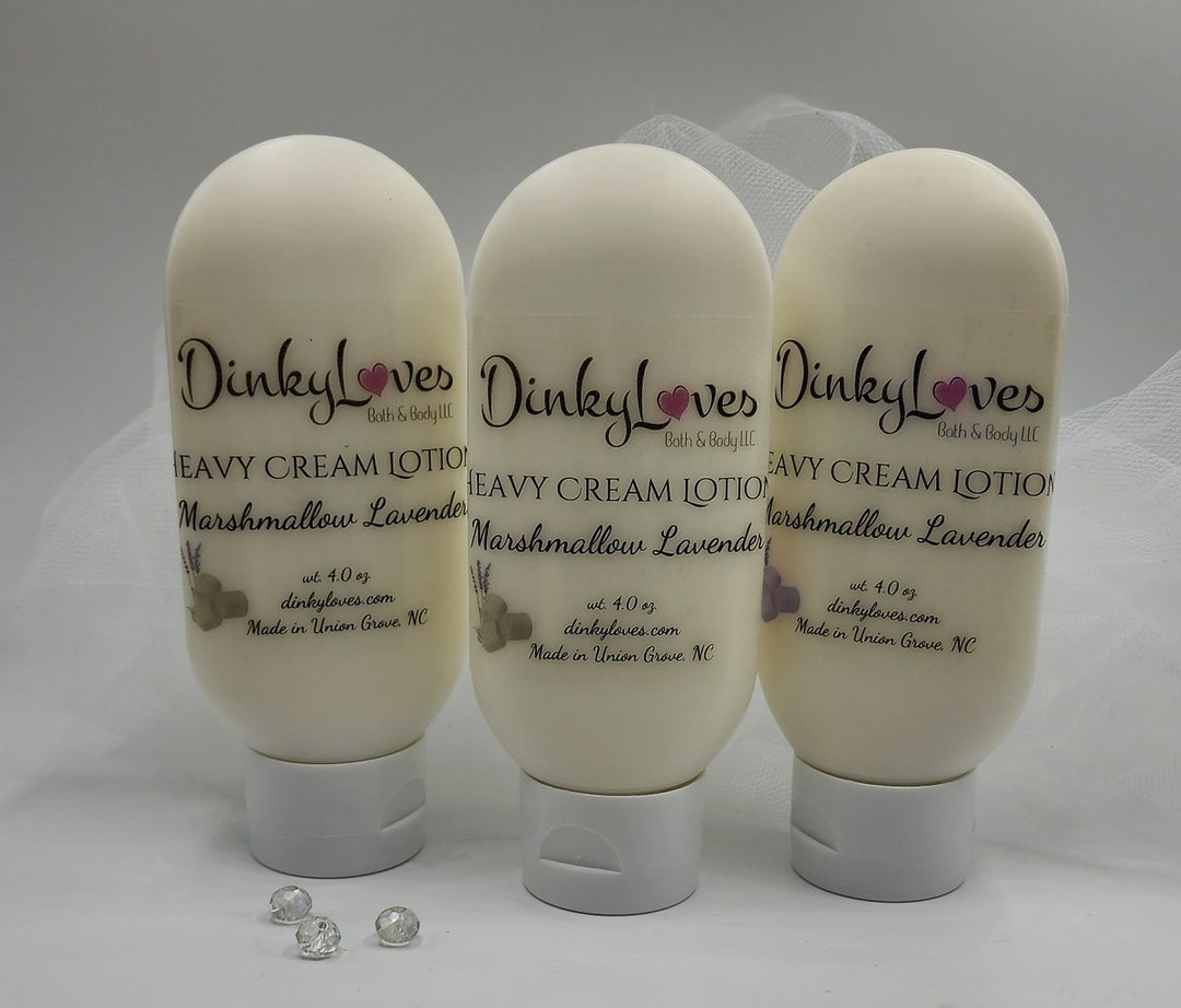 MARSHMALLOW LAVENDER Heavy Cream Lotion / Handmade Lotion / Etsy