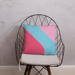 Epcot Bubblegum Wall Pillow Cover 18 x 18 - with zipper