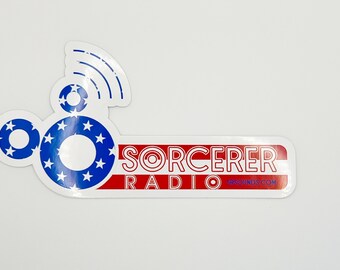 Sorcerer Radio USA Sticker - 6" x 3"