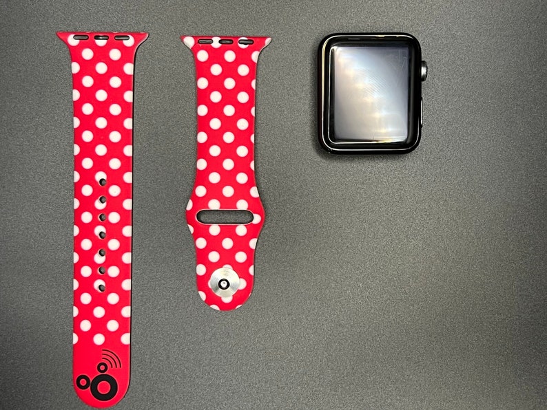 Minnie Apple Watch Band Silicone Sport Band image 1