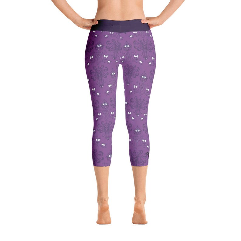 Haunted Mansion Capri Leggings / Disney World Disneyland Park Etsy