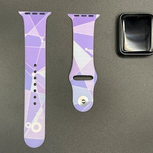 Magic Kingdom Purple Wall Apple Watch Band Silicone Sport Band image 1