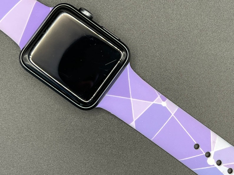 Magic Kingdom Purple Wall Apple Watch Band Silicone Sport Band image 2