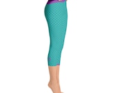 Ariel Leggings - Little Mermaid Wall Yoga Leggings