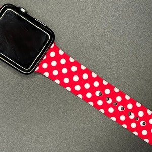 Minnie Apple Watch Band Silicone Sport Band image 2