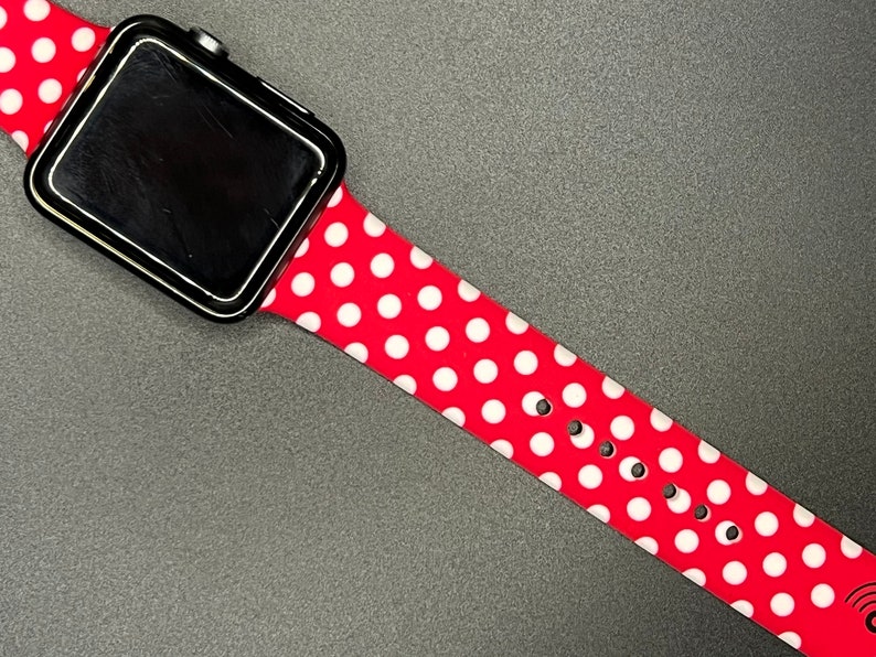 Minnie Apple Watch Band Silicone Sport Band image 2