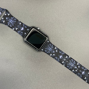 Haunted Mansion Black Out Apple Watch Band Silicone Sport Band image 3