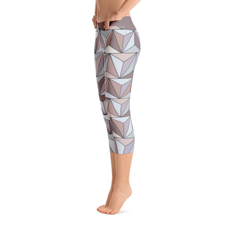 Epcot Spaceship Earth Capri Leggings / Disney World Park Yoga Leggings image 4